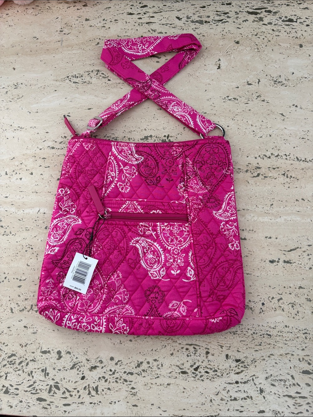 Vera Bradley Stamped Pink Paisley